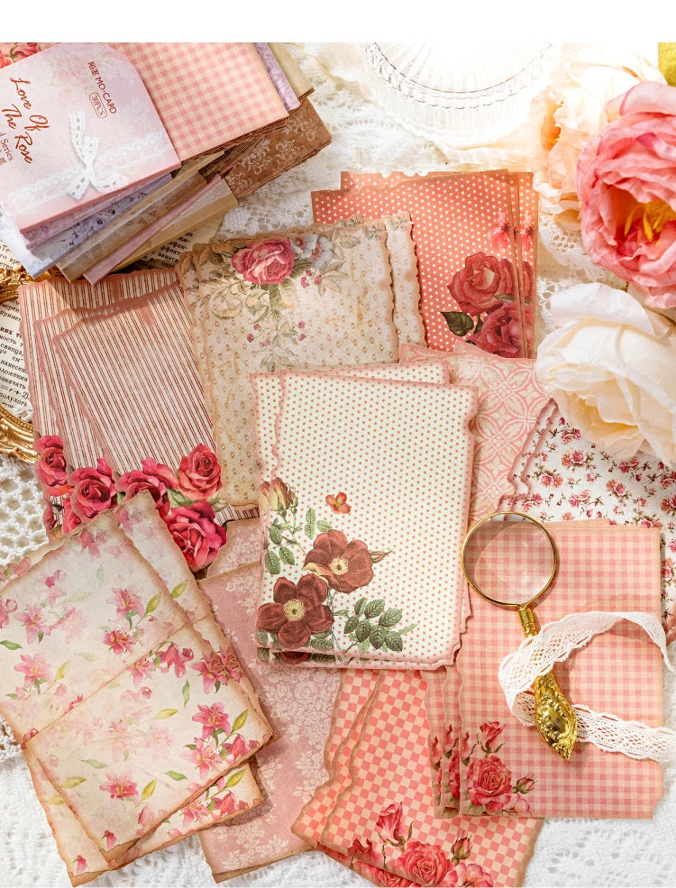 30 Sheets Vintage Journal Scrapbooking Supplies Material Labels paper for Journal notebook Planner hand made Craft Supplies