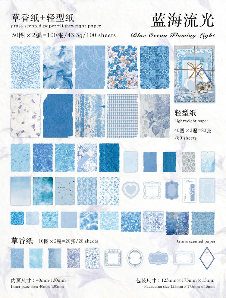4Style Paper Post Office Series Scrapbooking Set Diy Handheld Account Diary Decoration Collage Material