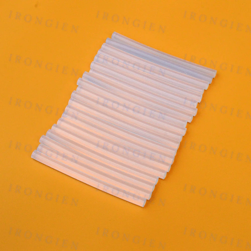 Irongien 20pcs/Set Hot Melt Glue Sticks Dia 7mm*Length100mm Mini Glue Gun Stick For DIY Art Craft Home Decoration General Repair