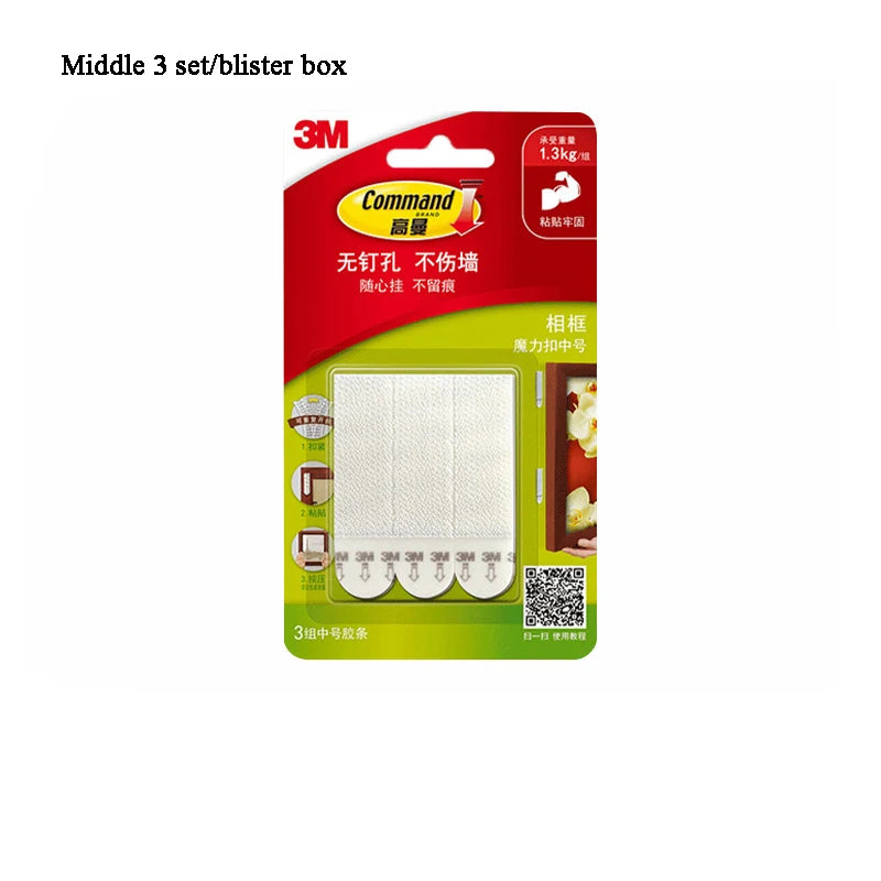 3M Command Picture Frame Hanging Strips Damage-Free Picture Hooks Picture Hanger Hook Adhesive Strong Self-Adhesive Photo Frame
