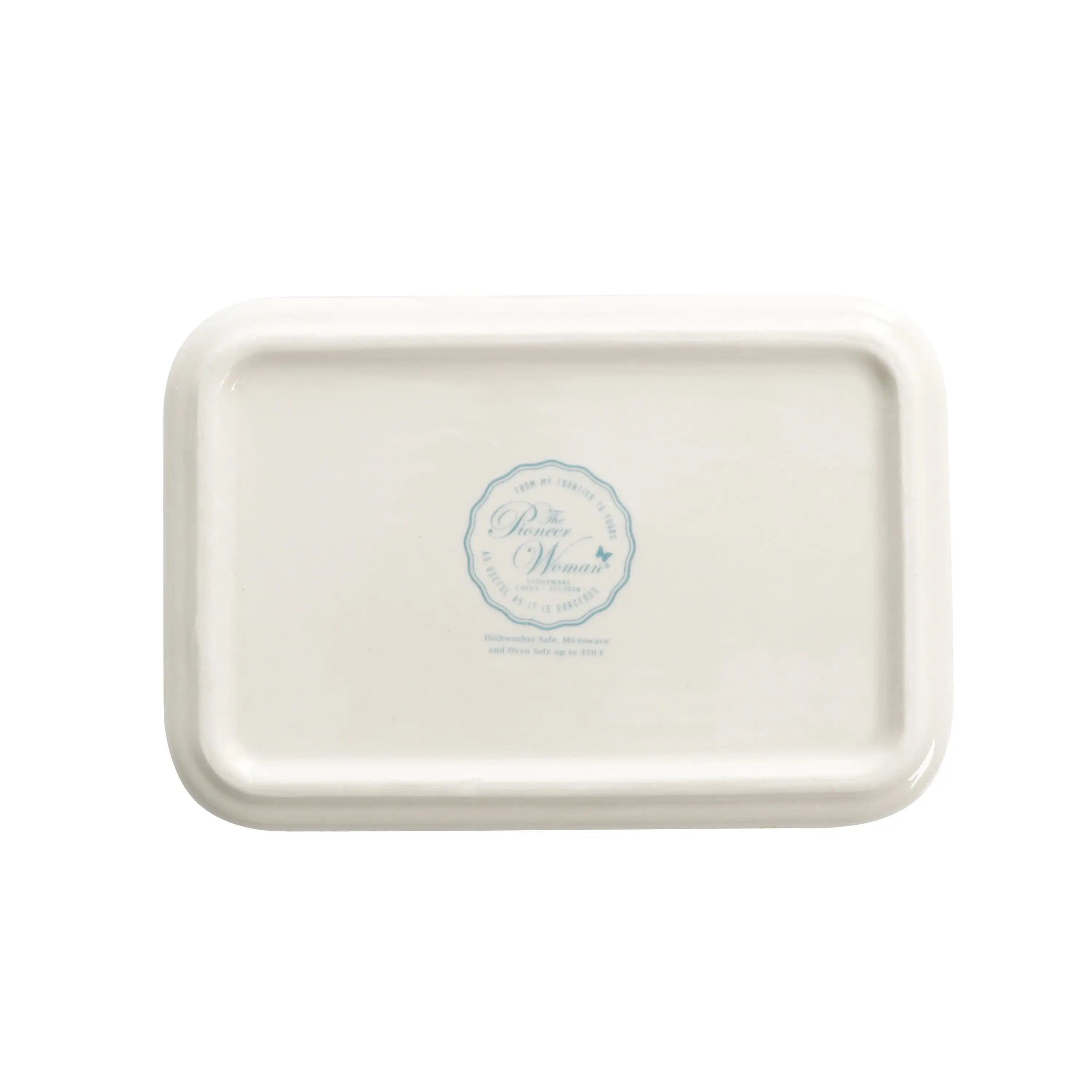 Sweet Rose Ceramic Nesting Bowls 6-Piece Set with Lids, Vintage Stoneware for Kitchen Prep & Storage