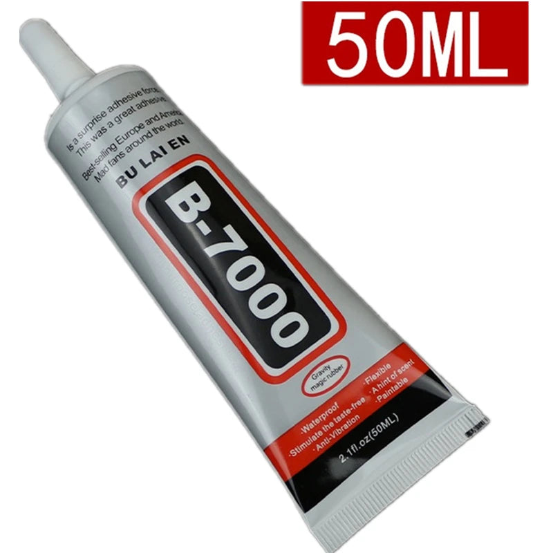 E6000 50ml Multipurpose Adhesive Make Crystal Jewelry Crafts Repair Phone Glass Screen Nail Gel Office Home Supply Bonding Tool