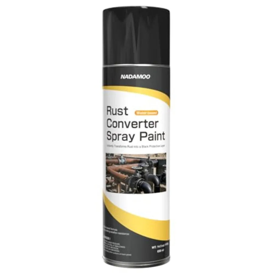 Rust Converter Spray Paint Black for Metal Surfaces 1 Can Long-Lasting Protection and Corrosion Resistance