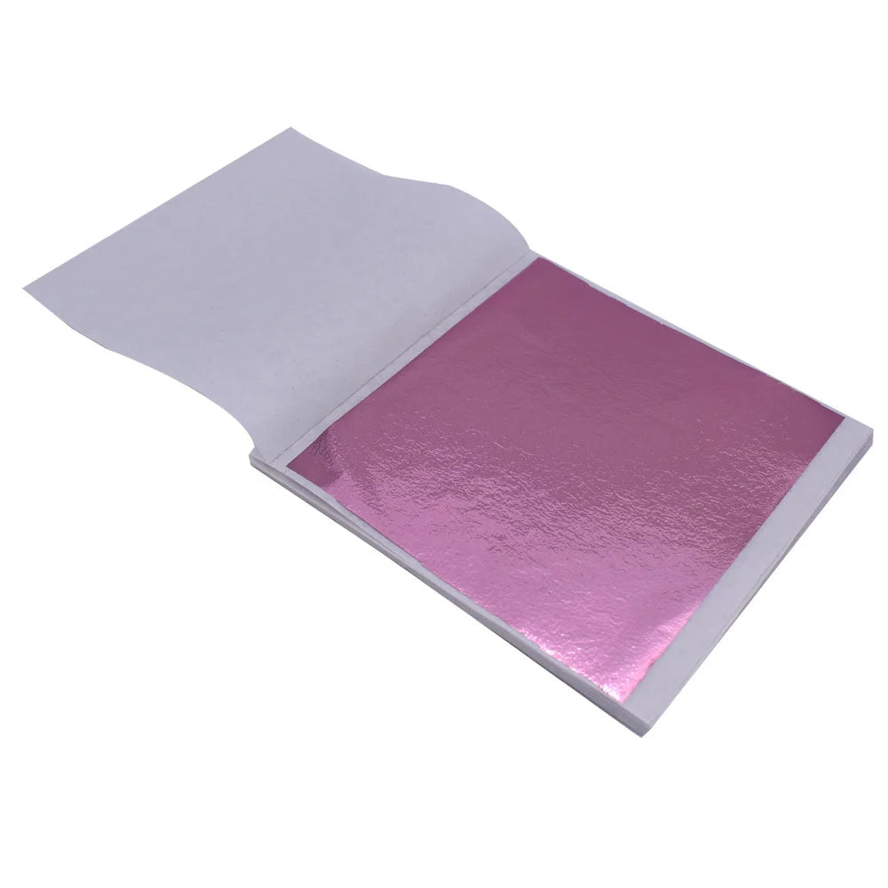 100Pcs Gold Leaf Sheets 9x9cm Gilding Foil Antique Silver Foil Paper For Paintings Arts Crafts Nail Deco  Furniture