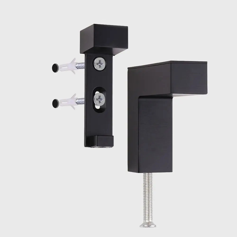 Wall Mount Glass Shelf Holder Adjustable Frameless Zinc Alloy Brackets Wardrobe Cupboard Door Clamp Furniture Accessories