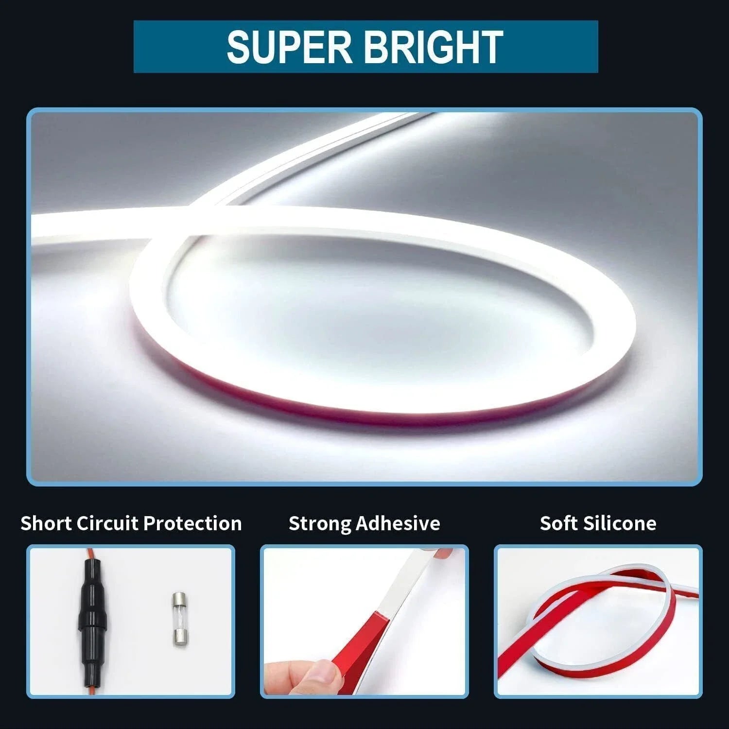 180CM LED Car Hood Lights Strip Engine Hood Light DRL LED Daytime Running Light Strip Flexible Waterproof Car Decor Assecories