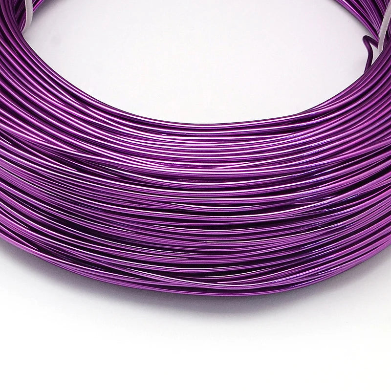 PandaHall 0.6-2.0mm Anodized Aluminum Wire 10 Sizes , Colorful Bendable Craft Wire for Jewelry Making, DIY Model Beading