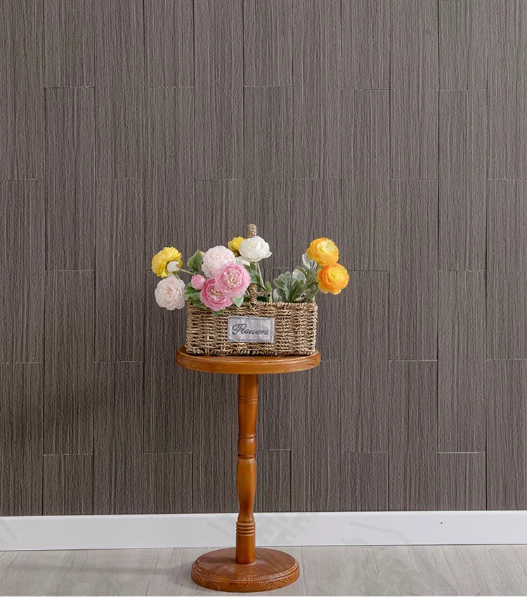 10pcs Self-Adhesive Wooden Stickers Wall Stickers Skirting Lines 10mm Thickness Suitable for All Indoor Places 17.72X4.72In
