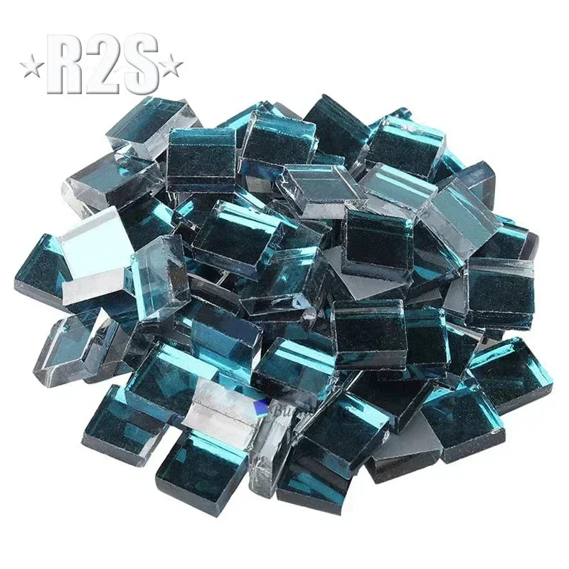 100g Glass Mirror Mosaic Tiles Bulk Diamond Shape DIY Craft Handcrafted Accessory Home Wall Artwork Decor Supplies arte