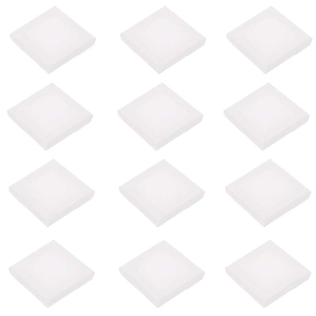 12Pcs Mini Oil Painting Frame 5x5cm Smooth Blank Canvas Panels Easy to Use for DIY Painting Crafts Art Students Home Decor