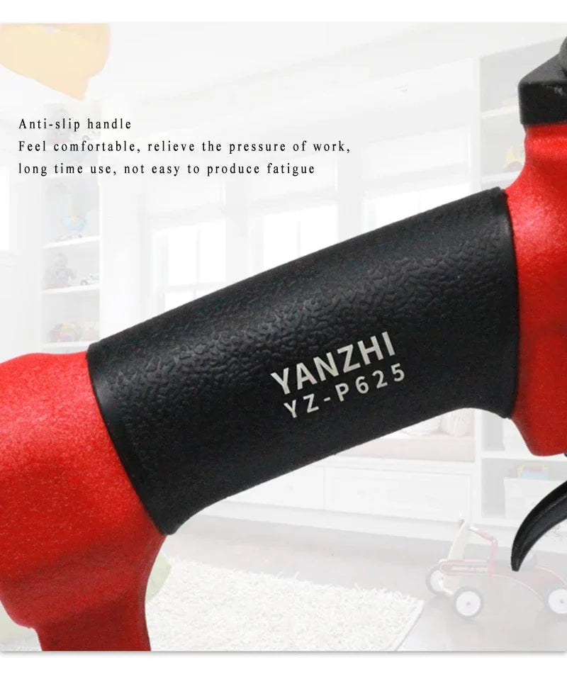 1Pc Pneumatic Staple Gun, 0.63mm Professional Heavy-Duty Finish Nailer Stapler for Wood, Upholstery, Carpet, Wire Fencing