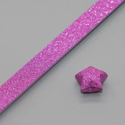 140 Sheets Glitter Paper Origami Stars Paper Strips Lucky Star Decoration Folding Paper Origami for Hand Arts Make Home Decor
