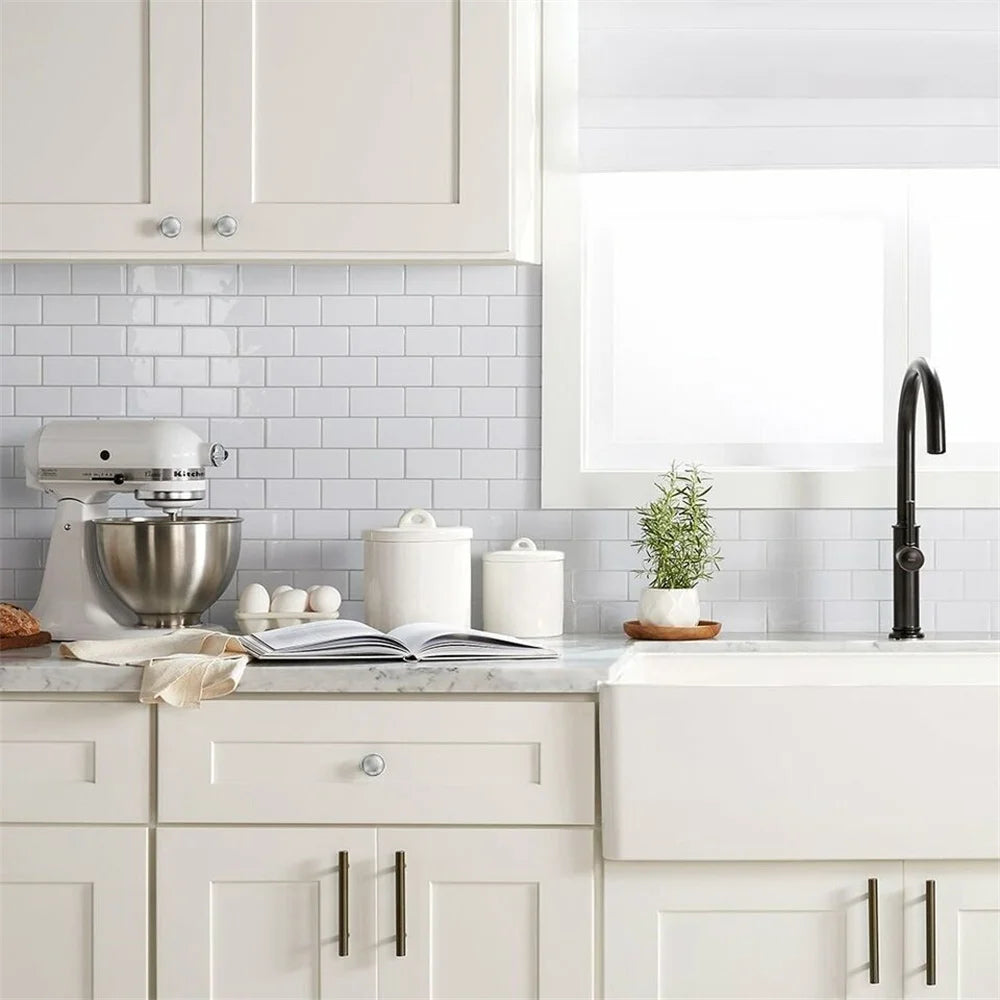 40Pcs Door Knobs Stainless Steel Drawer Cabinet Handles Knobs Kithcen Cupboard Pull Handles Furniture Hardware Accessory