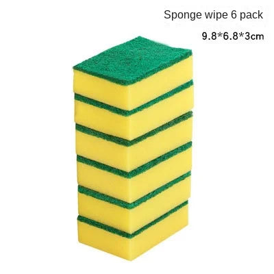 Dishwashing Sponge Thickened Scouring Pad Pot Brush Imitation Loofah Sponge  Kitchen Cleaning and Decontamination Brush