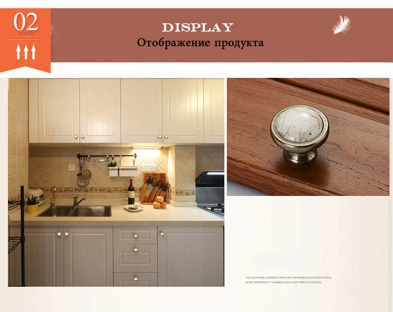 European Bronze Ceramic Cabinet Handles Zinc Alloy Drawer Knobs Wardrobe Door Handles Furniture Handle