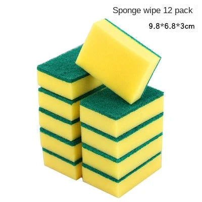 Dishwashing Sponge Thickened Scouring Pad Pot Brush Imitation Loofah Sponge  Kitchen Cleaning and Decontamination Brush
