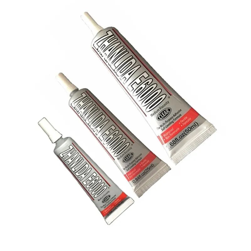15/25/50ml E6000 Multipurpose Adhesive Crystal Jewelry DIY Super Liquid Glue Phone Screen Glass Repair Tool Women Nail Gel