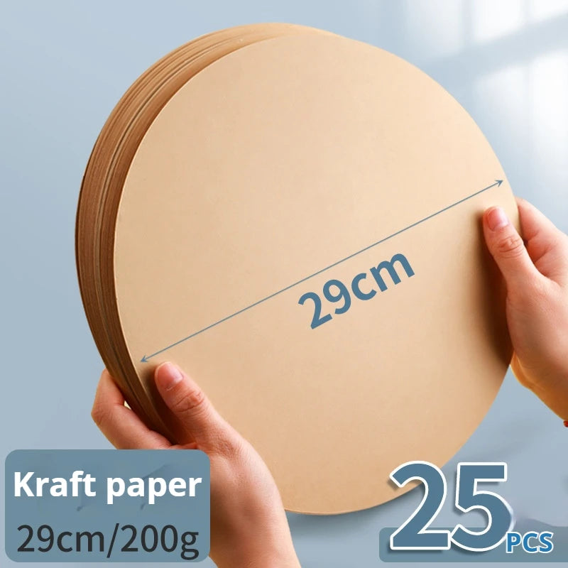 25/29/36 cm Colored Cardstock 200g Round Blank Cardboard Cardstock Sketch Paper for DIY Craft Papercraft Scrapbook Paper Album
