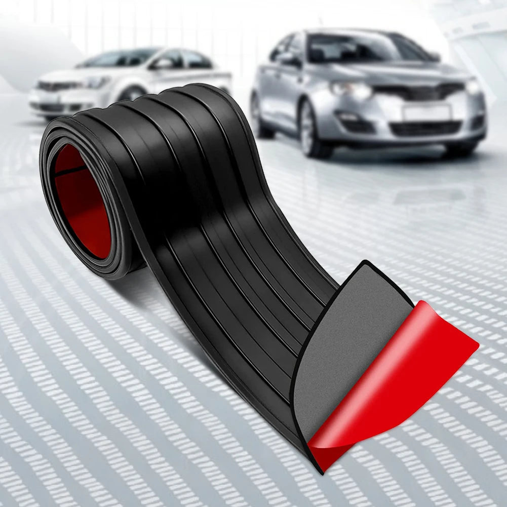Universal Car Trunk Door Guard Strips Sill Plate Protector Rear Bumper Guard Rubber Mouldings Pad Trim Cover Strip Car Styling
