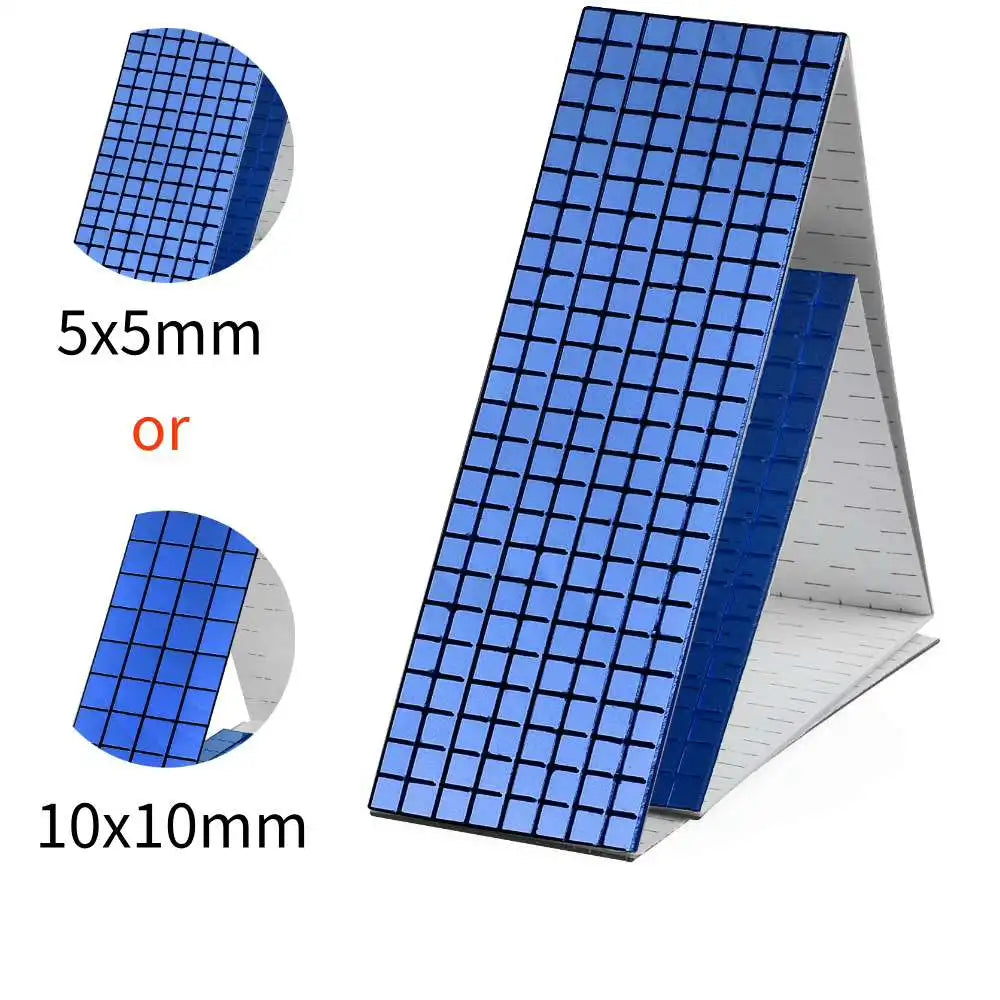 4x60cm Self-Adhesive Real Glass Craft Stickers Reflective Glass Tape Mirror Mosaic Tiles For Making DIY Hand Crafts Home Decor