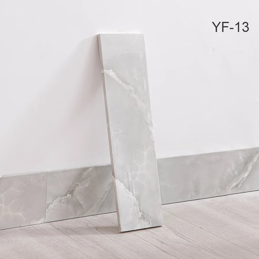 10pcs Self-Adhesive Wooden Stickers Wall Stickers Skirting Lines 10mm Thickness Suitable for All Indoor Places 17.72X4.72In