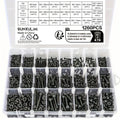 1260pcs Metric Bolt Assortment - M2 M3 M4, 21 Sizes 4MM To 30MM 12.9 Alloy Steel Bolts And Nuts Kit