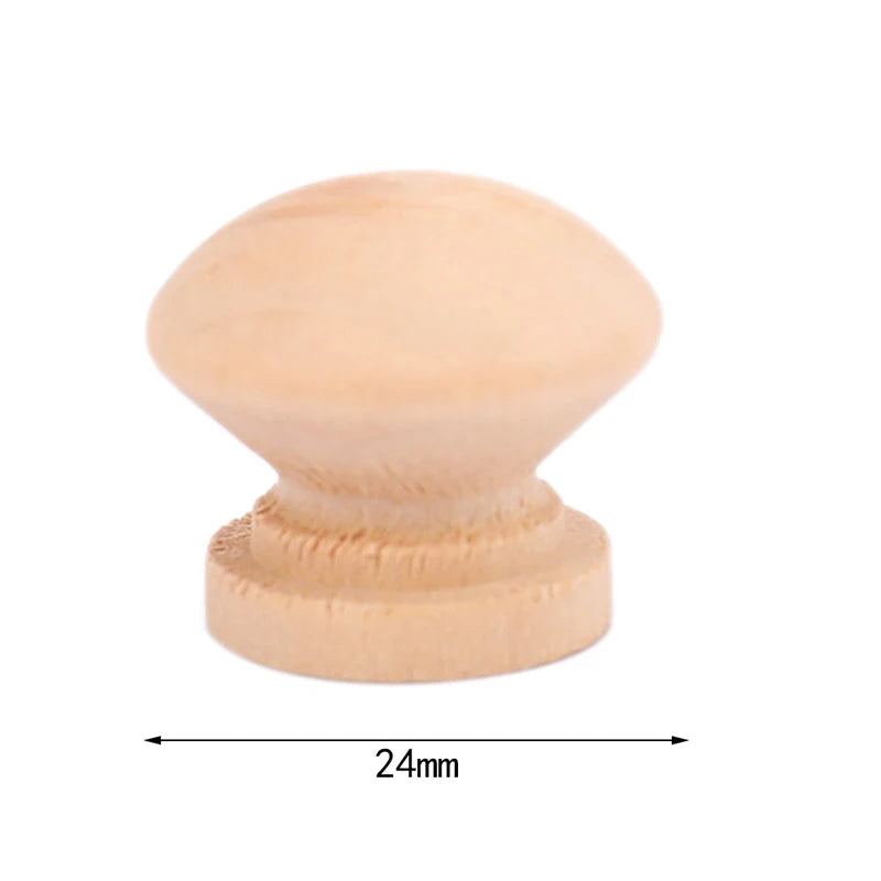 10pcs Wood Round Pull Knobs Natural Wooden Cabinet Drawer Handle Wardrobe Knobs Door Pull Kitchen Handle Furniture Hardware