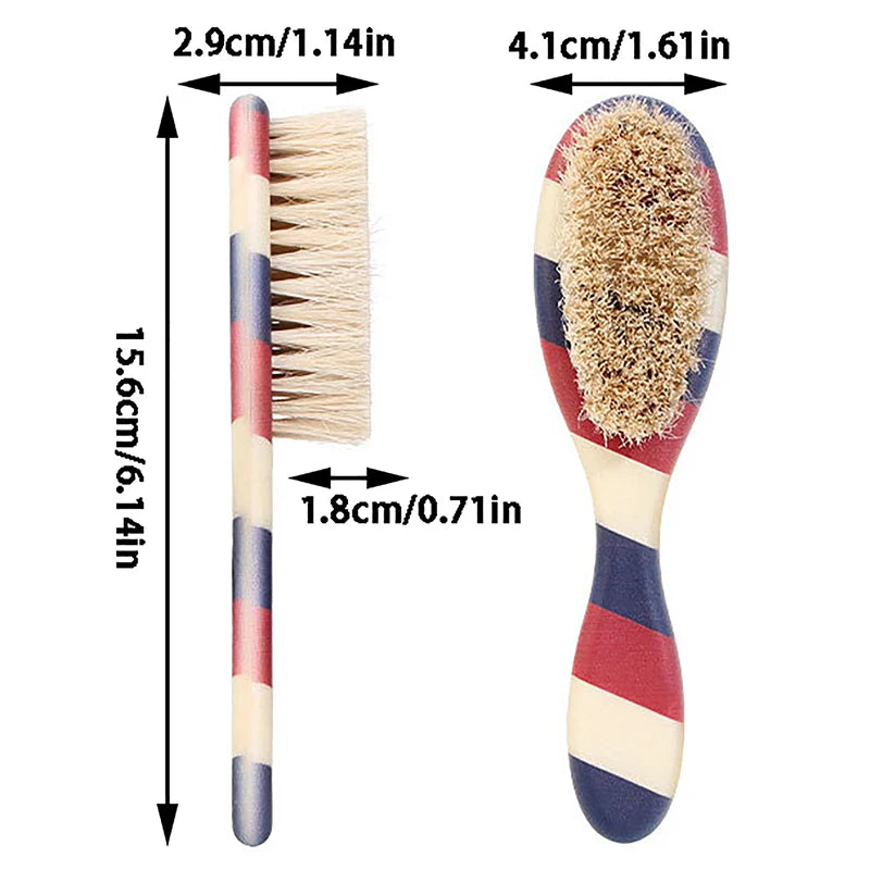 1PC Wild Boar Bristles Material Dual-Purpose Beard Brush Shaving Set Barber Shop Tools Reduce Frizz Shaving Brush