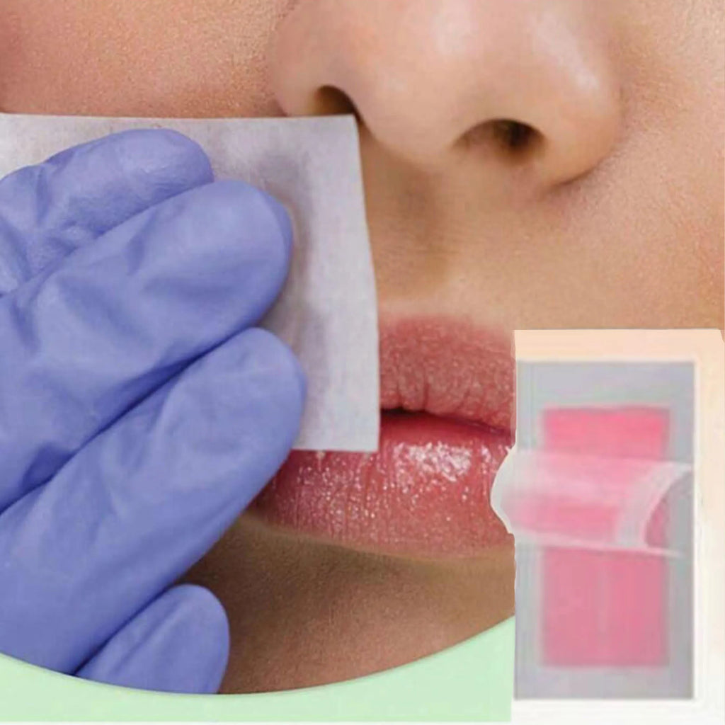 5 facial wax strips, facial hair removal, quick and painless hair removal kit, suitable for all skin types