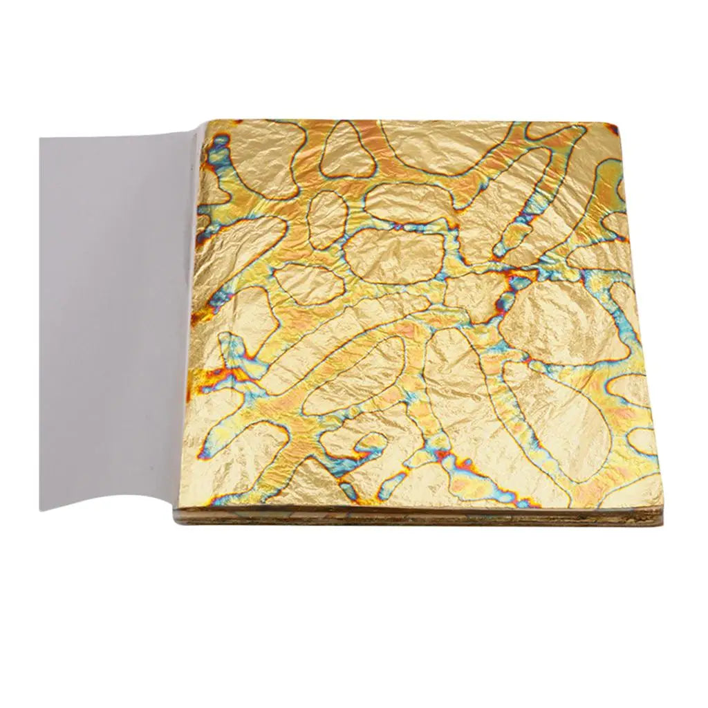 Copper Imitation Gold Leaf Sheets Multicolor Arts and Crafts Supplies for Resin Wall Furniture Statues
