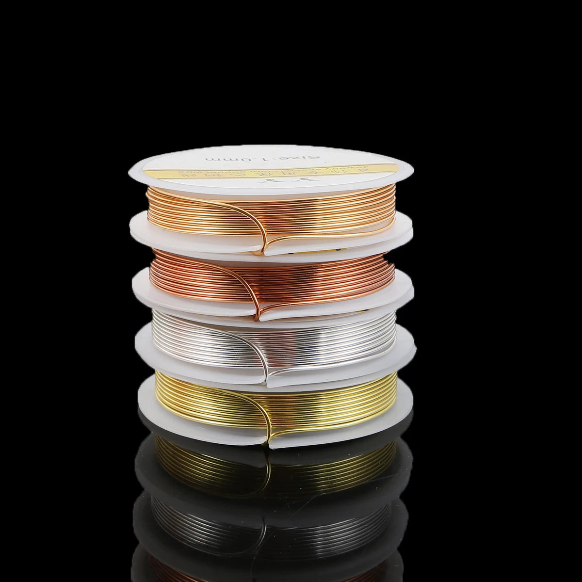 0.3-1.0mm Premium Pure Copper Wire - Anti-Corrosion & High Flexibility for Jewelry Crafting, Beading Wire Wrapping (Gold/Silver)