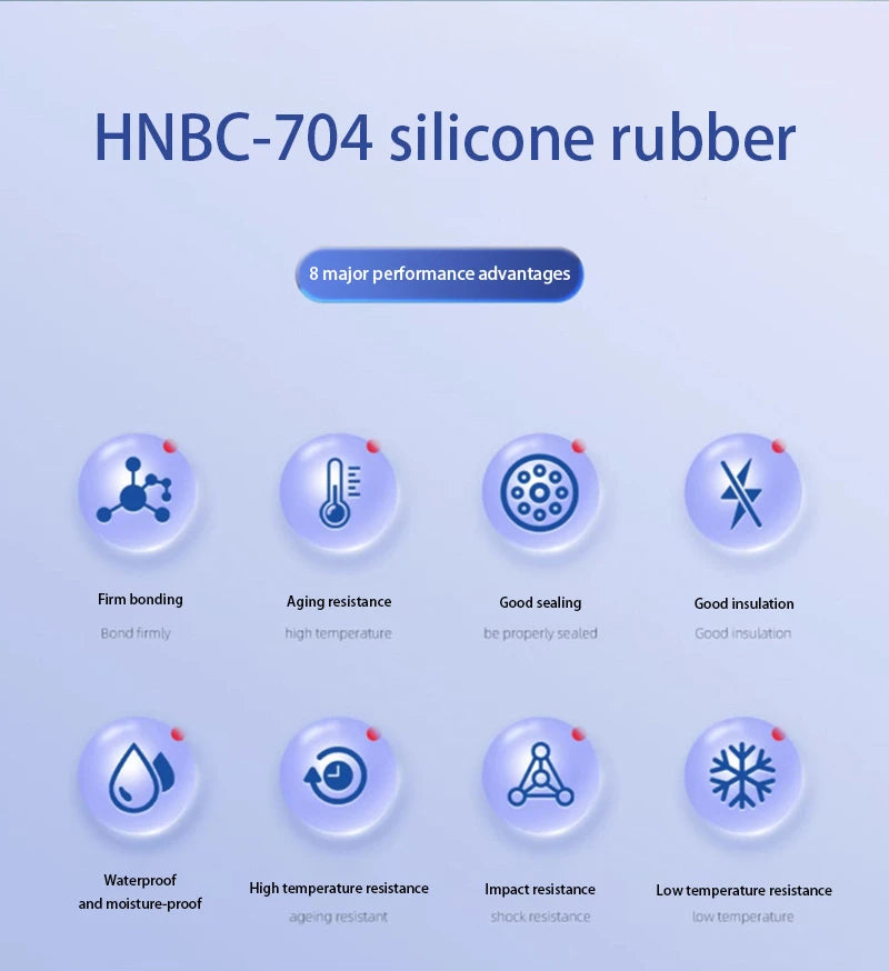 120ml 704 Fixed High Temperature Resistant Silicone Rubber Insulated Sealing Glue Waterproof Silicone Thermal Conductive