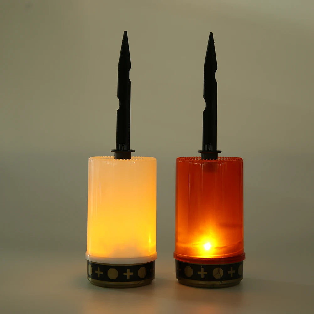 Cemetery Ritual Electronic LED Candle Lamp Flameless Solar Decorative Tea Light