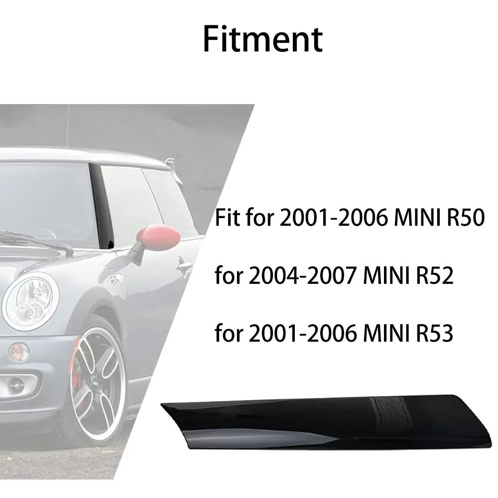 51137128157 Front Left&Right Driver Side Window Windshield A Pillar Trim Molding Black For Mini Cooper R53 R52 R50 Trim Cover