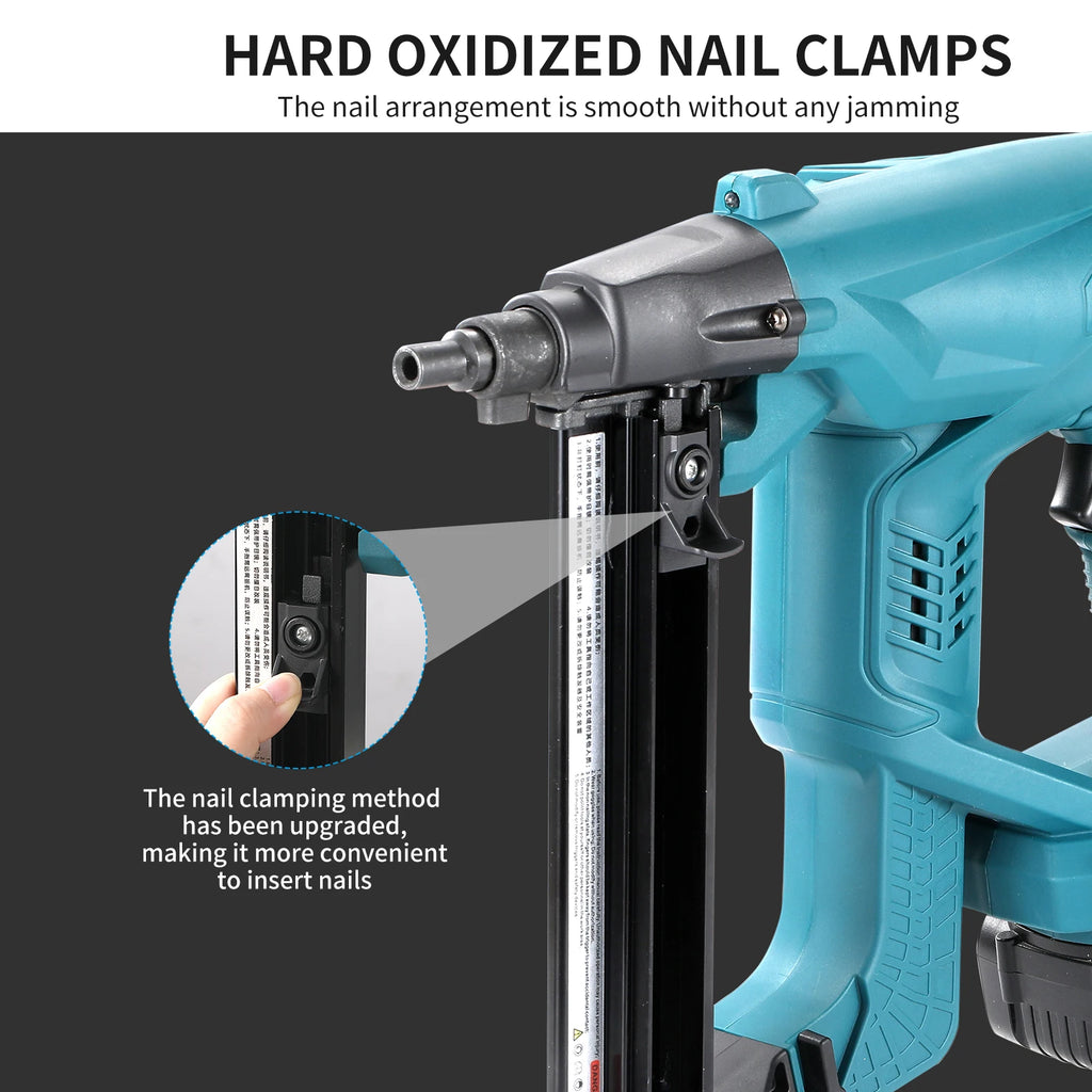 Heimerdinger Brushless Cordless framing concrete nail gun, electric staple gun power tools, No battery