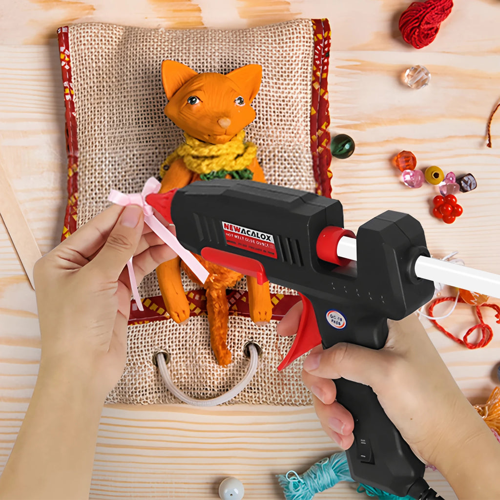NEWACALOX US 60W 100W DIY Hot Melt Glue Gun Industrial Gluegun 1pc 11mm Glue Gun Sticks Arts DIY Repair Tool