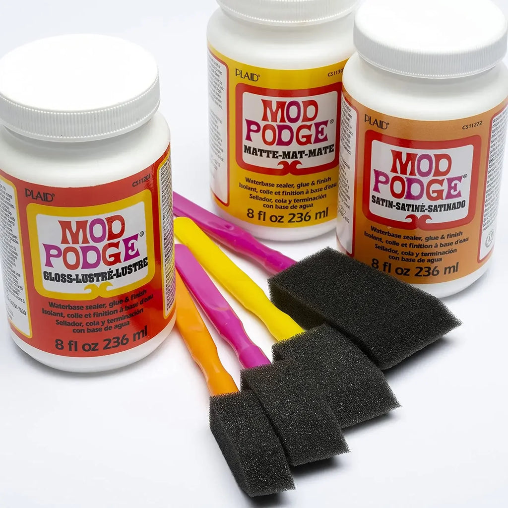 Mod Podge Matte gloss fluid painting glue board transfer dried flower seal Collage glue plaid Wood transfer glue dried flowe