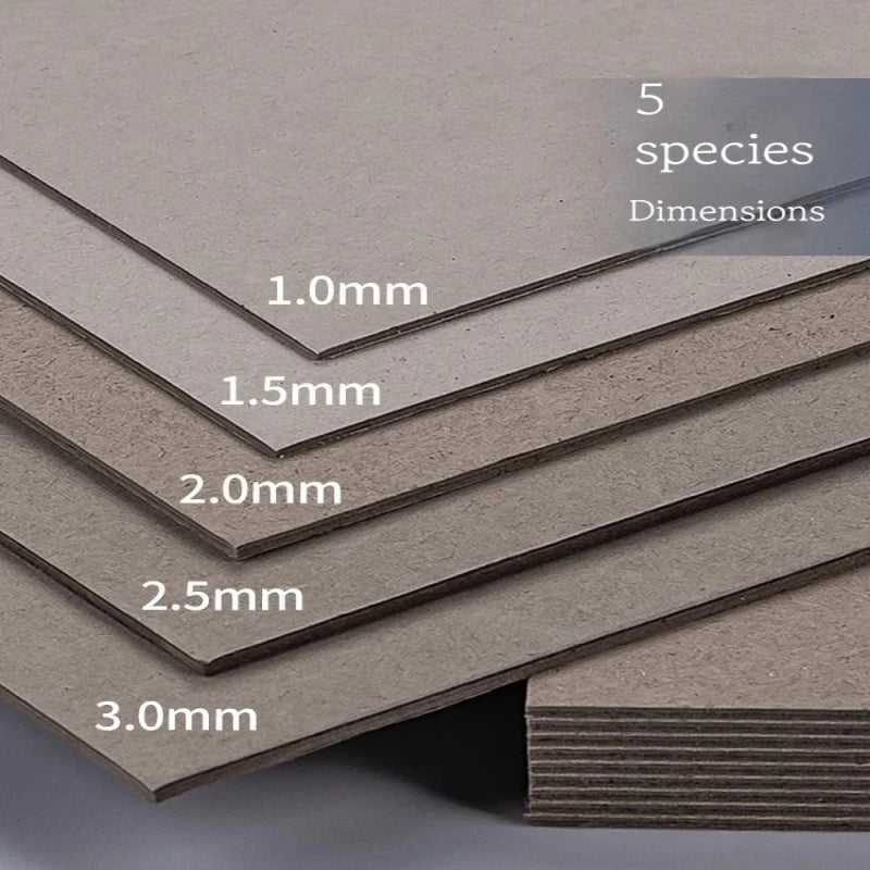 A4/A5 White Thicked Kraft Paper Hard Cardboard Diy Handmake Card Making Craft Paper Chipboard Backing Board 1/1.5/2/2.5-3mm