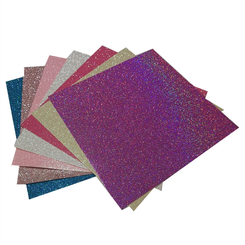 Glitter Cardstock Paper, Sparkly, Shinny Craft Paper, DIY Party, Graduation Decor, 10 Sheets