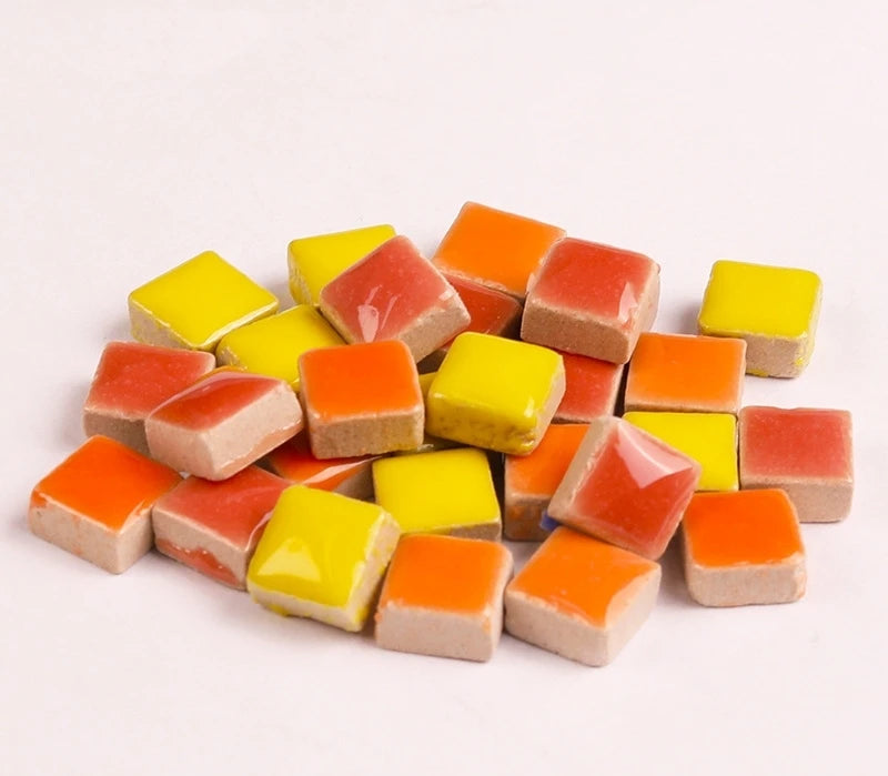 200g 1CM Mini Mosaic Tile Material DIY Ceramic Mosaic Tiles Stone Handmade Ornaments Tiles Wall Crafts Home Decoration