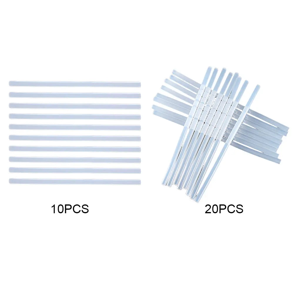 10/20Pcs Hot Melt Glue Sticks High Temperature Resistant 7mm Hot Glue Gun Sticks Adhesive Strengthen Stickiness for Hot Glue Gun