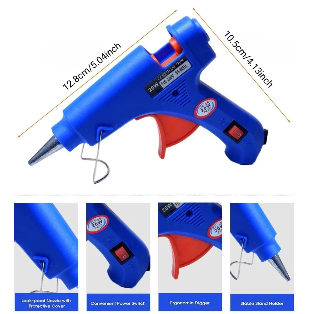 Silicone Gun Hot Melt Glue Gun With 7mm Hot Glue Gun Sticks Perfect For DIY Arts School Crafts Quick Home Repairs Repair Tool