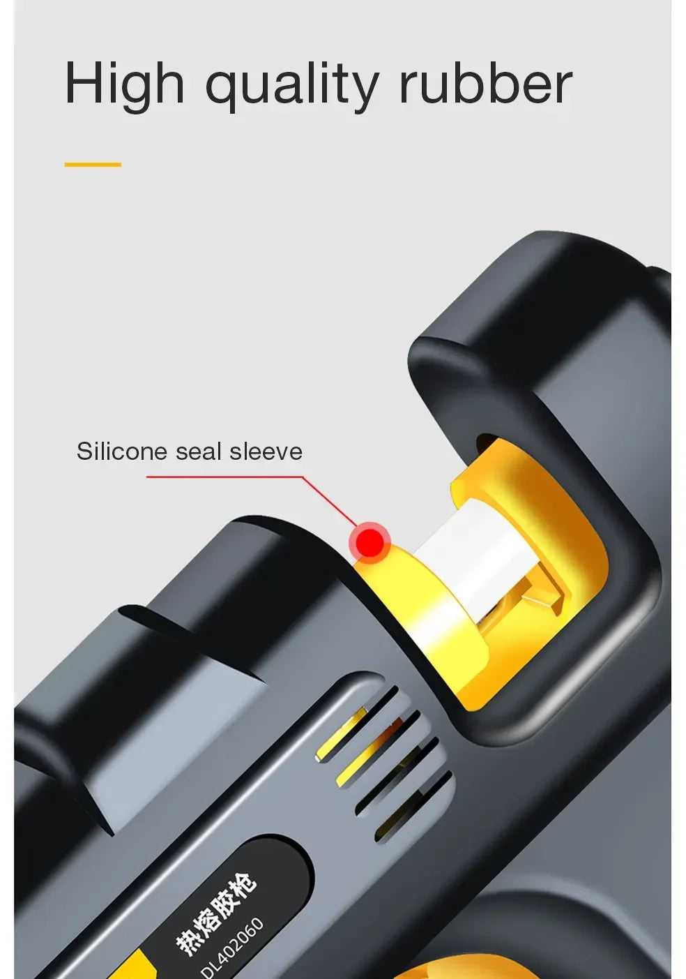 Deli 80W/100W Hot Melt Glue Gun Set With Glue Stick Industrial Glue Guns Thermo Electric Heat Temperature Repair Tool