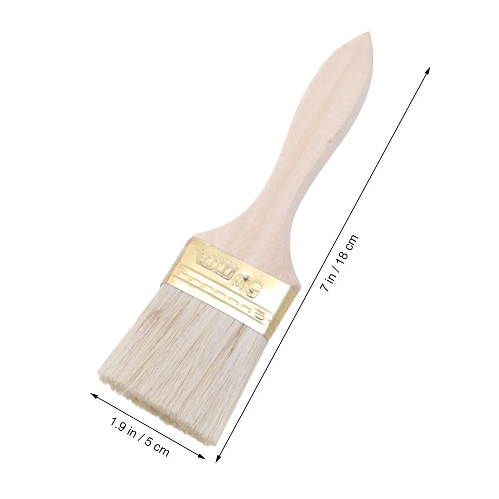 23pcs Paint Brushes Wooden Handle Bristle Brush for Wall Furniture Smooth Painting 2inch Thin Ergonomic supplies