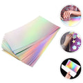 10 Sheets Holographic Cardstock Paper Thick DIY Craft Material for Scrapbooking Greeting Cards Invitations Party Decor