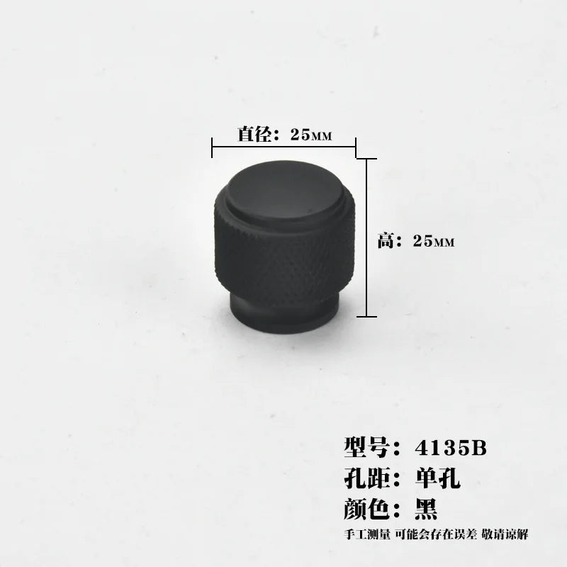 Gold Black knurled KitchenCabinet Storage Handles Home Accessories Drawer Knobs Wardrobe Cupboard Door Pulls Furniture Handles