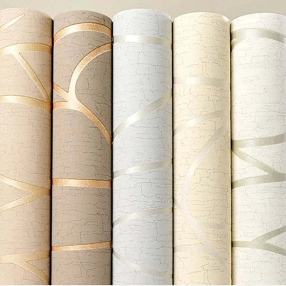 European Non-Woven Fabric Wallpaper Modern Self-Adhesive Contact Paper for Bedroom & Furniture Removable Decor