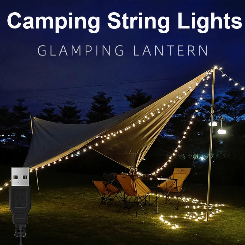 Globe String Fairy Lights usb 10m Multicoloured Festoon Lights Outdoor Colour 5V Hoilday Lighting Christmas Room Decoration