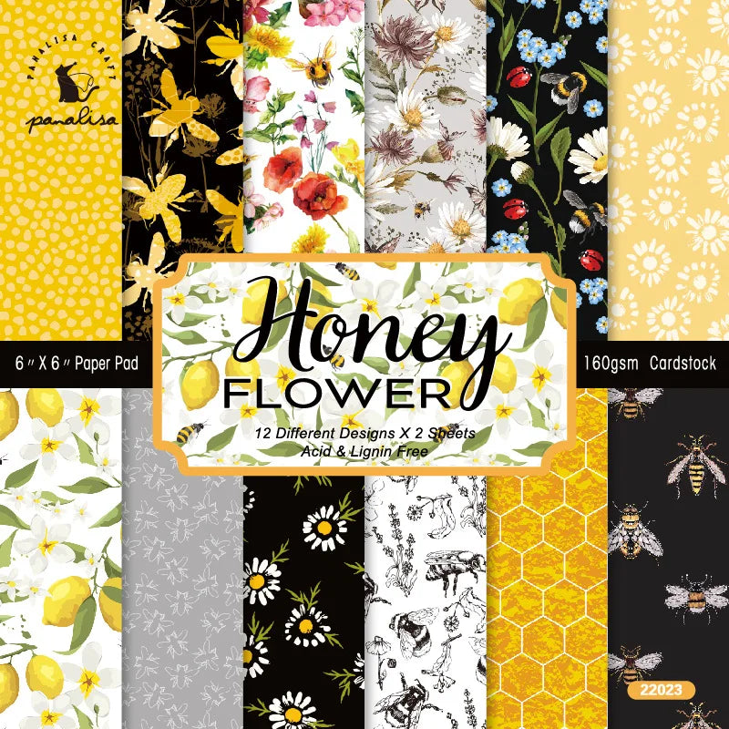 12 Sheet Scrapbooking Paper 15x15cm, Christmas Journal Planner Paper Pad Cardstock Backgrounds Card for DIY Art Craft Decoration
