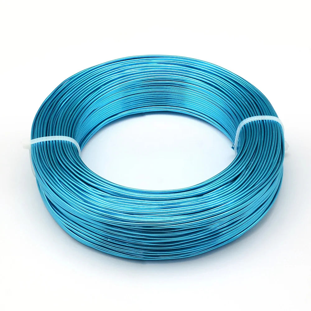 PandaHall 0.6-2.0mm Anodized Aluminum Wire 10 Sizes , Colorful Bendable Craft Wire for Jewelry Making, DIY Model Beading